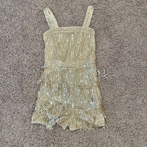 Gold romper